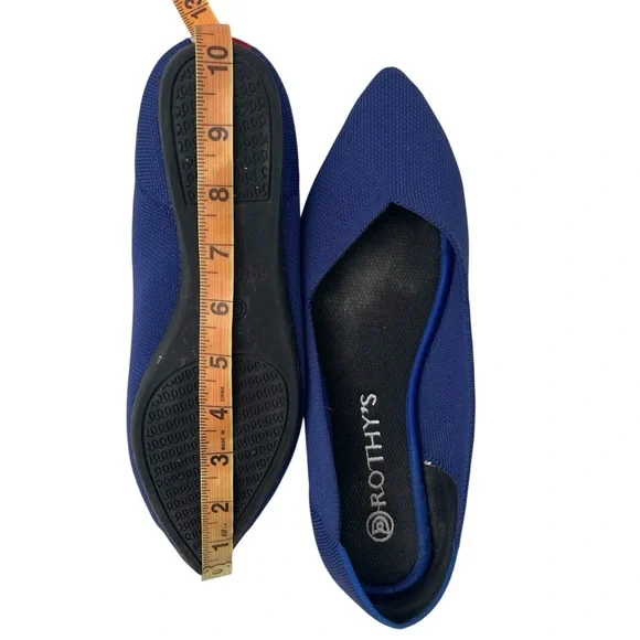 Rothy's Deep Blue Pointed Flats - Picture 9 of 9